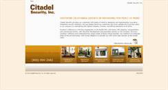 Desktop Screenshot of citadelsecurityinc.com