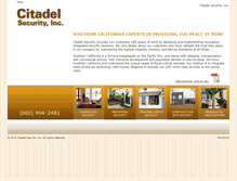 Tablet Screenshot of citadelsecurityinc.com
